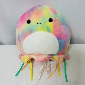 Squishmallows Tie Dye Rainbow Jellyfish Ultra Soft Collectible Plush